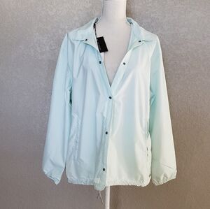 Herschel Supply company Coach windbreaker color glacier Size XL. Nwt